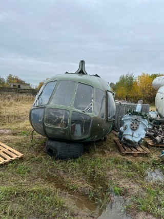 Cabin from a Mi-8 helicopter