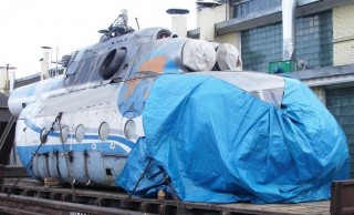 Fuselage of Mi-8 helicopter, decommissioned