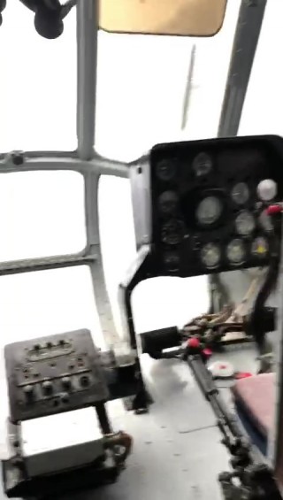 Bath or sauna in a Mi-8 helicopter