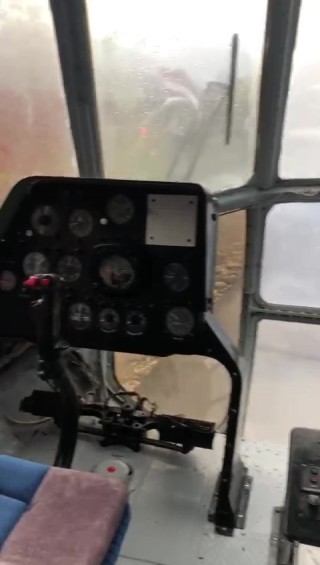 Bath or sauna in a Mi-8 helicopter