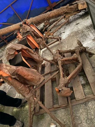 Stand for Mi-26 helicopter blades