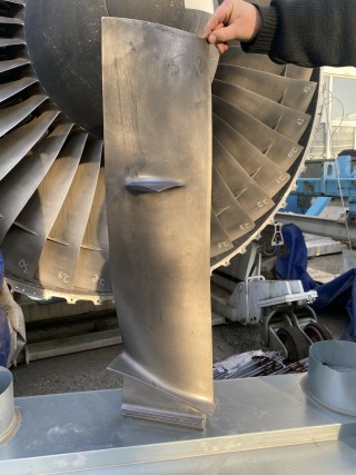 RB-211 aviation engine blade