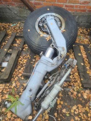 Main landing gear with wheels from the Yak-40 aircraft