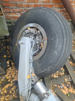 Main landing gear with wheels from the Yak-40 aircraft