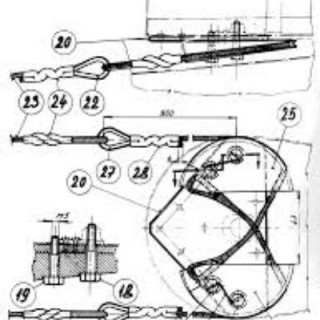 Two folding parts of the Blanik lantern.