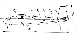 Two folding parts of the Blanik lantern.