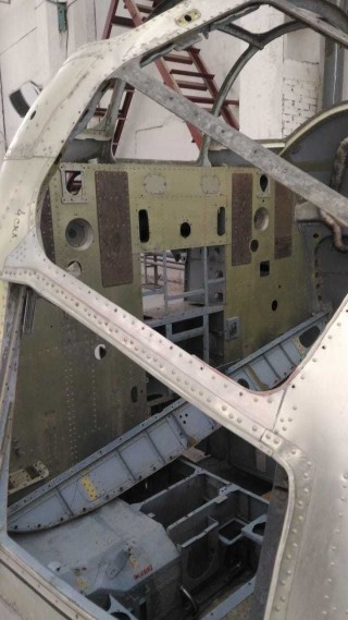 Cockpit of the Mi-8-MTV-1 helicopter