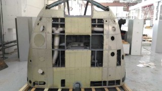 Cockpit of the Mi-8-MTV-1 helicopter