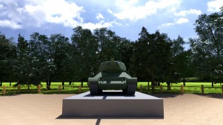 Pedestal for the T-34 tank