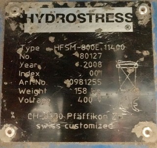 TYROLIT Hydrostress HFSM-800E