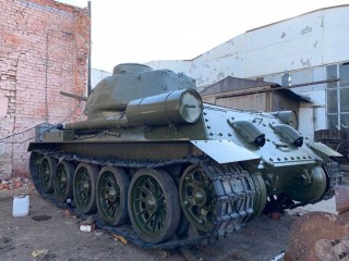 T-34-85 tank for a pedestal