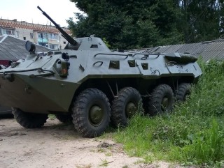 BTR-80 for installation for a pedestal