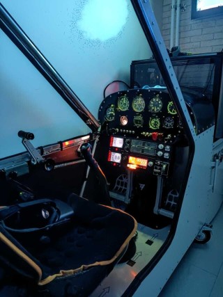 Layout of the aircraft cabin "PIPER SUPER CUB"