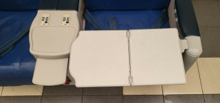 Business class chairs from the Boeing aircraft