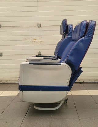 Business class chairs from the Boeing aircraft