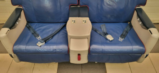 Business class chairs from the Boeing aircraft