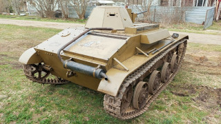 Full-size mockup (replica) of the T-60 tank