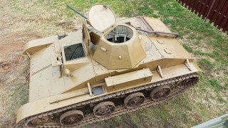 Full-size mockup (replica) of the T-60 tank