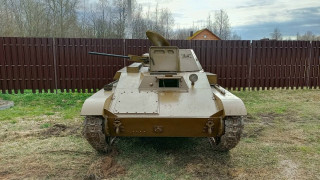 Full-size mockup (replica) of the T-60 tank