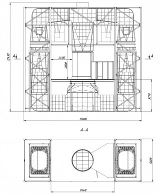 Wind tunnel Ø 2.4 m.