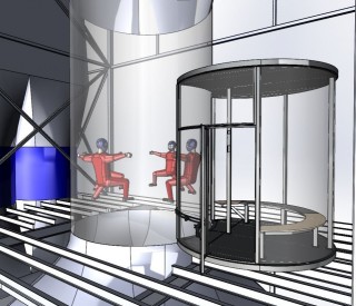 Wind tunnel Ø 3.2 m.