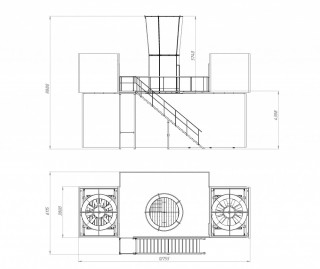 Wind tunnel Ø 2.2 open