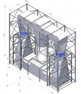 Wind tunnel Ø 2.4 m.