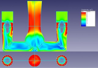 Wind tunnel Ø 2.2 open