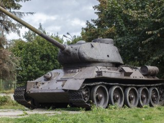 T-34-85 tank for a pedestal