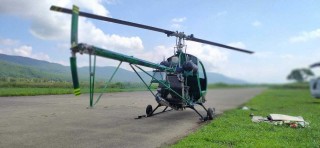 Helicopter "Partizan" with cabin