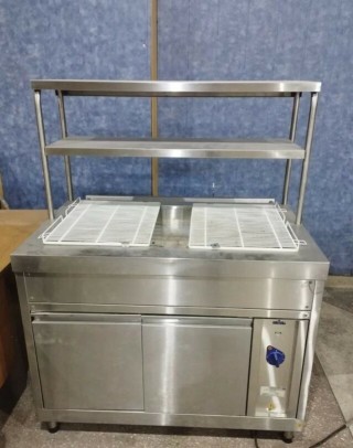 Delivery line, food warmer, counters