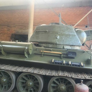 Tank T-34-76, copy on the move