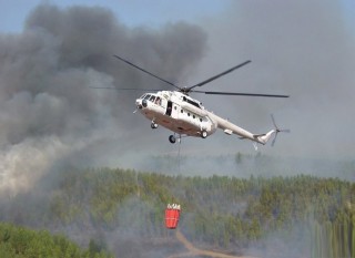 Rent, fire helicopter Mi-8