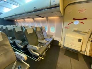 Fuselage, salon, cockpit of a Boeing 737 aircraft, rental