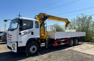 Flatbed truck FAW 3250 with CMU