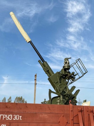 Car with a mock-up of the S-60 installation, rental