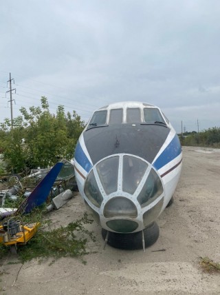 Cabin with part of the fuselage Tu-134