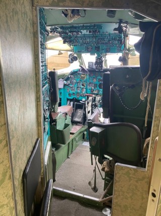 Cabin with part of the fuselage Tu-134