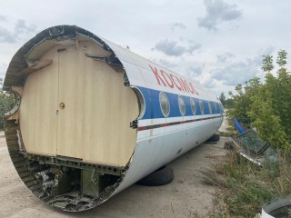 Cabin with part of the fuselage Tu-134