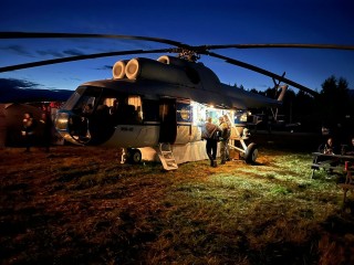 Helicopter Cafe, flight simulator