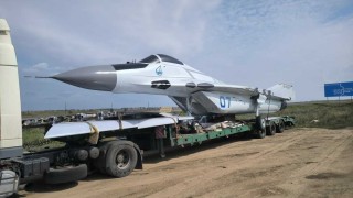 MiG-29 on a pedestal