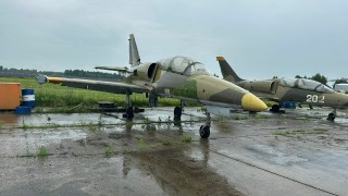 Airplane L-39 aviation monument