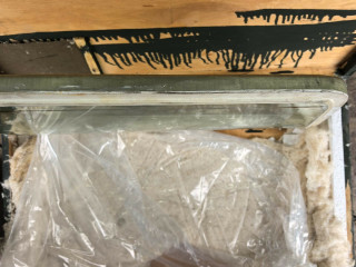 Cabin glass left A9V