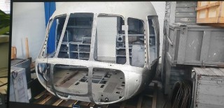 Cockpit of the Mi-8 MTV-1 helicopter