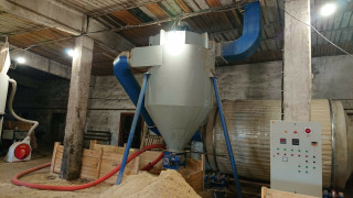 Drying and briquetting line