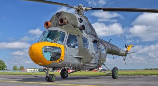 Mi-2 helicopter, decommissioned (mock-up)