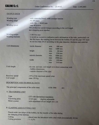 Automatic two -bearing machine CAL
