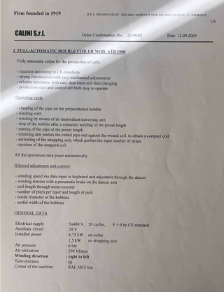 Automatic two -bearing machine CAL