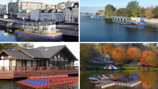 Pontoons, bridges, crossings