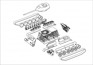 Tank T-34-85, copy 1:1